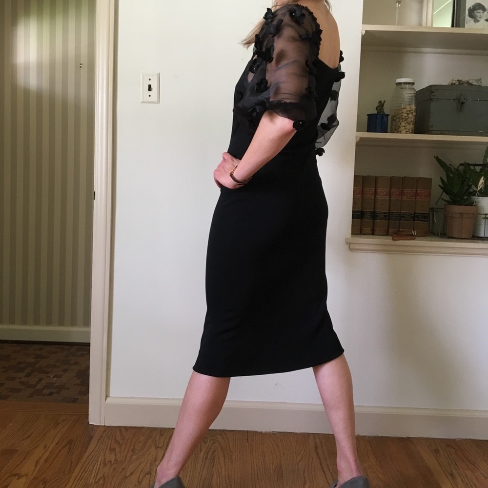 Black Vintage Dress - Picture 6 of 7